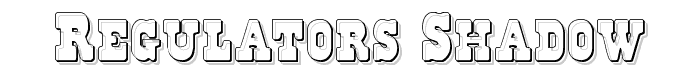 Regulators Shadow font